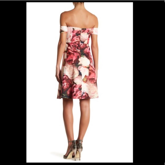 NWT Lumiere by Bariano Floral Off the Shoulder - Picture 2 of 10